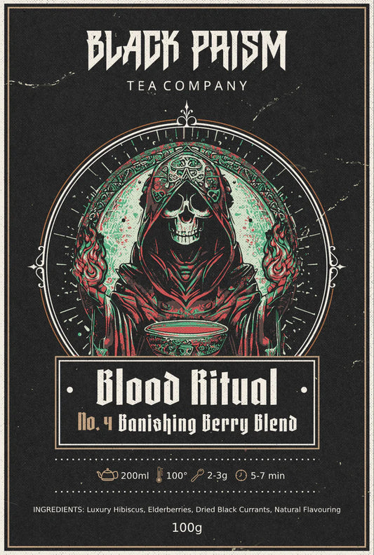 Blood Ritual packaging label