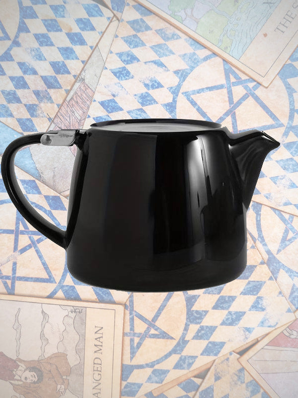 Black Stump Teapot with Infuser Basket Black Prism Tea Company